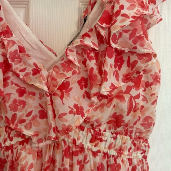 NWT Abercrombie & Fitch Floral Ruffle Dress - Picture 2 of 4